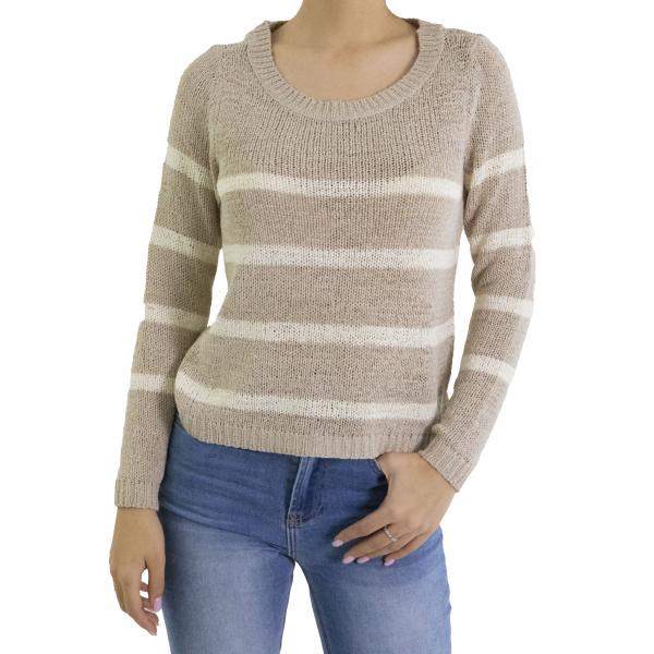 Maglia girocollo a righe Only 